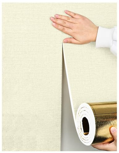 Selbstklebende Tapete - Deckenpaneele Kälteabwehr/Wärmehaltung Innen Wandverkleidung Selbstklebend Isoliertapete, Wall Paper Self Adhesive Wasserdicht/Feuchtigkeitsbeständig(Gelb,1 roll)