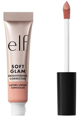 e.l.f. Soft Glam Brightening Corrector, aiuta a correggere occhiaie e discromie, idratando con un finish naturale, prodotto vegano e non testato sugli animali, Light Pink
