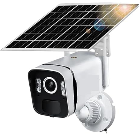 Telecamere di sicurezza, Telecamera IP solare cloud da 5 MP con rilevamento PIR e umano, telecamera di sorveglianza sicurezza esterna batteria integrata, telecamere CCTV per uso esterno(Cam add 32GB)