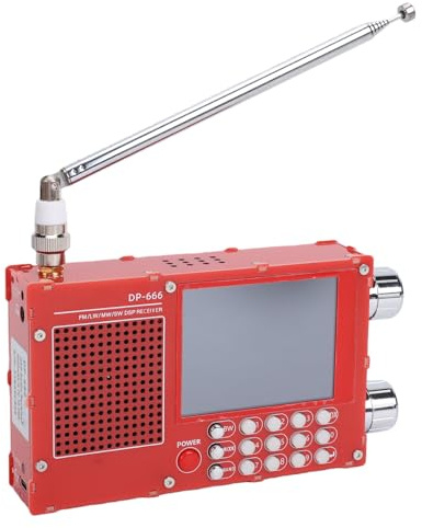 Cuifati Radio Pleine Bande, Numérique AM FM SW LW MW avec écran RDS, Batterie 5000 MAh, pour la Maison, Le Camping en Plein Air, Les Voyages, Traitement du Signal Radio Défini par