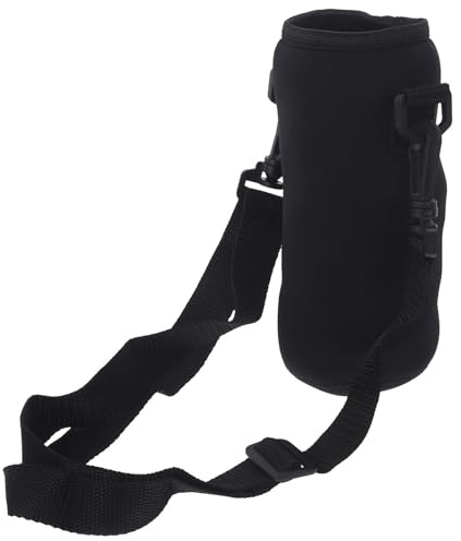 TEMPNAP Pochette Isotherme en Néoprène pour Gourde 500ml avec Bandoulière Réglable et Boucle Plastique, Légère et Isolante pour Randonnée et Sorties