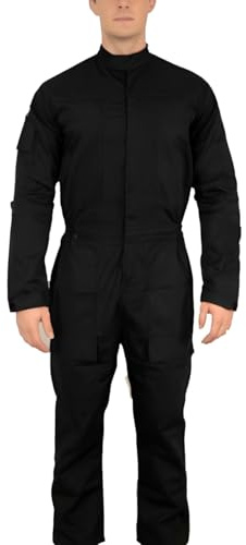 OEM TIE Jumpsuit Star Wars Pilot Fluganzug Uniform Kostüm (M) Schwarz