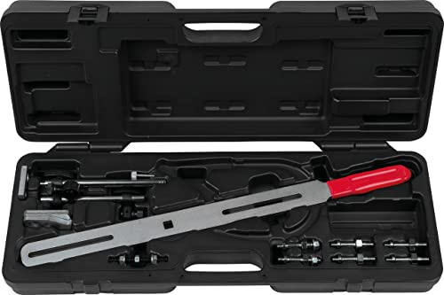 KS Tools 150.2435 Zweimassenschwungrad Prüfwerkzeug ohne Winkelgradscheibe und Messuhr, 15-tlg.