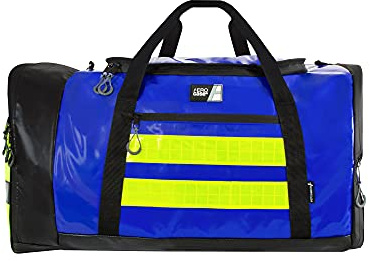 AEROcase WEARbag Bekleidungstasche Einsatztasche Blau Feuerwehr Tasche/Rettungsdienst Tasche, erweiterbar Large-XL mit Extension-Funktion, separates Stiefelfach, robust, staubdicht & reflex