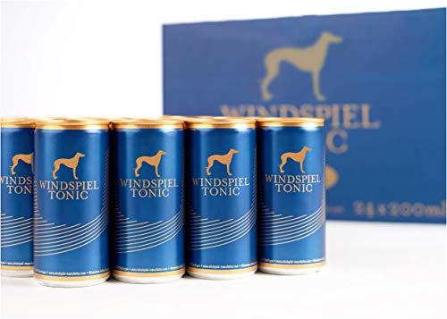 Windspiel Tonic Water - der elegante Filler aus der Windspiel-Manufaktur | In der praktischen 0,2l-Dose, gemacht für Gin & Tonic | 24 x 0,2l Dose // inkl. + 6,00 € Pfand | Das ausgezeichnete Tonic Water von Windspiel. Ideale Kühlschrankgröße, jederzeit frisch.