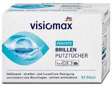 Visiomax Feuchte Brillen Putztücher - 52 Stück