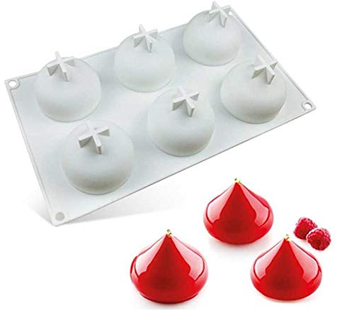 DUBENS Silikon Form 3D Tropfen Wasser Spitze Muster Kuchen Dekorieren Tools Backformen Für Kuchen Trüffel Schokolade Dessert EIS- cremes