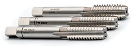 BAER HSSG Handgewindebohrer 3-tlg. Satz M 24 x 3,0 - Gewindeschneider - Gewindebohrer - Gewinde schneiden M24 - Gewindeschneid Set