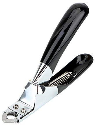 YITON Pet Nail Clipper Pet Products Claw Scissors Stainless Steel Pet Nail Clippers Trimmer Cat Grooming Cat Supplies Cutter 1Pcs Black