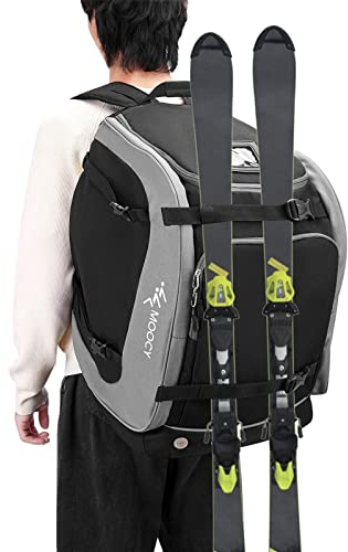 WEITING Skischuhtasche Rucksack – Snowboard-Rucksack, 65 l, Snowboardstiefel-Rucksack, wasserdichte Skischuh-Tasche für Reisegeschäfte, Ausrüstung, inklusive Handschuhen, Brillen