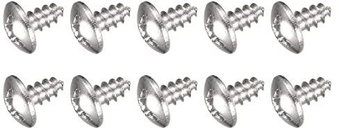METALLIXITY Kreuzschlitz Selbstschneidend Schrauben (#4 x 1/4) 100Stk 304 Edelstahl Selbstbohrend Schraube - für Haus Wartung und Holzbearbeitung