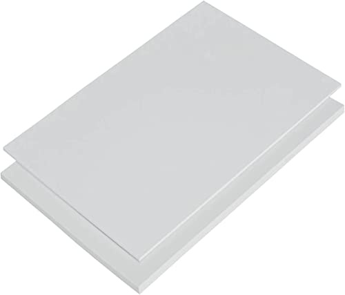 PVC Platte Hart PVC Zuschnitt in verschiedenen Maßen | WEIß | UV-Stabil | VERSCHIEDENE STÄRKEN | TOP QUALITÄT | (200 x 100cm, 2mm WEIß)