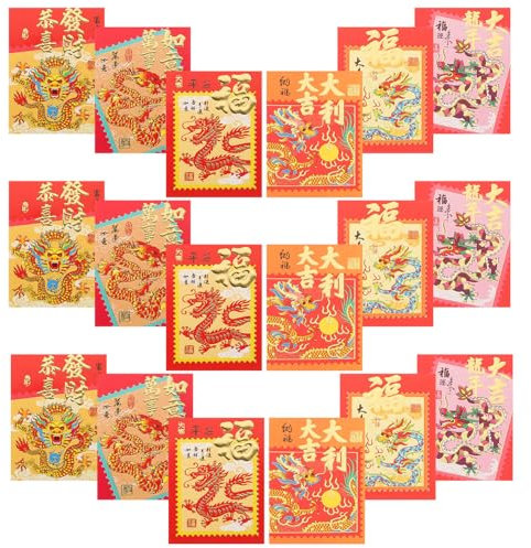 Tofficu 30 Stücke Traditionellen Roten Taschen Kreative Rote Umschläge Geld Chinesischen-cut Stil
