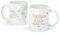 Mopec NG7 Taza Copos de Nieve con Mensaje navideño 325ml/11oz. 8,1x9,5x8cm, Dorado
