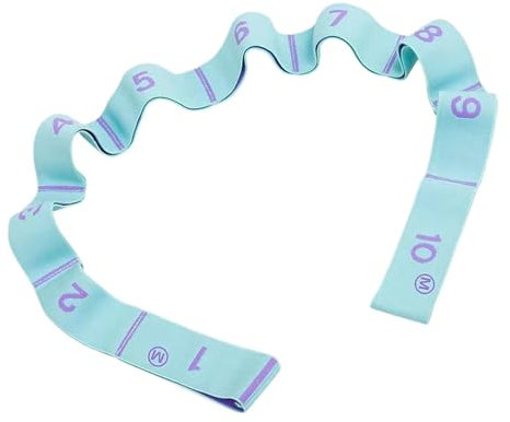 Yogagurt mit Schlaufen, Widerstandsband - 10 Schlaufen Beinstreckergürtel | Elastischer Fitnessgurt für Yoga, Pilates, Tanz, Flexibilität und Bewegung