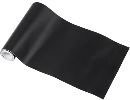 Motoforti Universal Car Wrap Film Vinyl Wrap Cover 3.28 ft x 3.94 Inch Protective PVC Matte Black 1 Pc