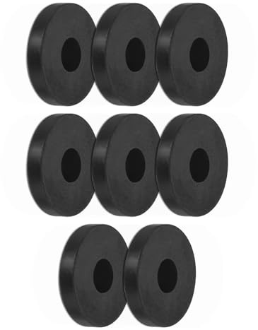 M METERXITY 8-Pack Rondelle Di Isolamento In Gomma Guarnizioni Nero