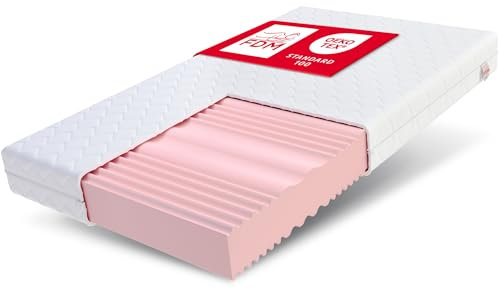 FDM Matratze 120x200 cm Härtegrad H3 H4 Höhe 20 cm Kaltschaummatratze Doppelseitige Rollmatratze HR-Schaum 7 Komfortzonen mit Hypoallergenem Waschbarem Premium-Bezug Oeko-Tex Comfort Duo MAX Double