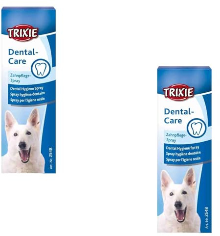 TRIXIE Dental-Care Zahnpflege-Spray | Doppelpack | 2 x 50 ml | Zahnpflegespray für Hunde | Zur Unterstützung der Zahngesundheit | Schonende und einfache Anwendung