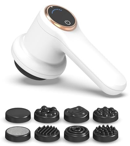 Massaggiatore Anticellulite Elettrico, Massaggiatore Cellulite Professionale Trasportabil econ 8 Testa Massaggio, Forme Rassodanti, Rassoda e Scolpisce, Allevia la Tensione Muscolare