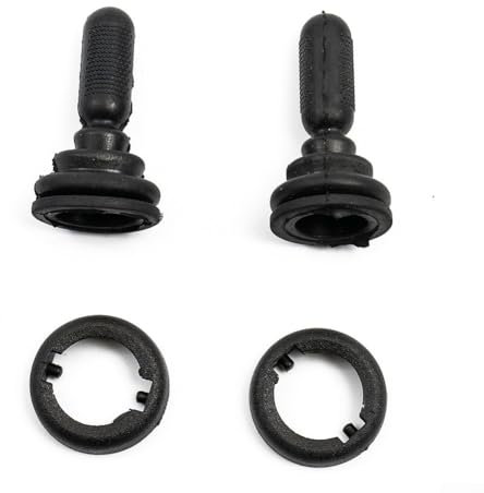 ZiStarlilife Manual Door Wing Mirror Adjuster Knob Set For Ford For Fiesta MK6 2001-2006 Black Rocker Switch, OEM 1507431 6S61 17B718AA, Left Right Side Compatible Replacement Part