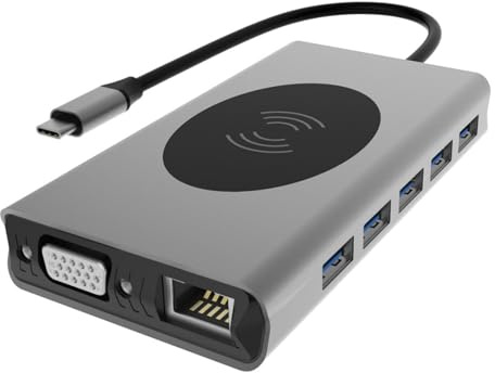 CONGARTENO Concentrador USB Multifuncional Inalámbrico Carga Inalámbrica Compatible