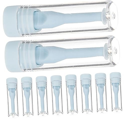 NIYANGLE 12pièces Outils De Retrait Pour Lentilles De Ventouse Pratique Silicone Pour Lentilles Rigides Et Souples Accessoire Portable Et Réutilisable Couleur Bleu