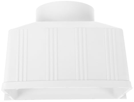 PENIKOKO Tubo di Scarico Quadrato Drenaggio e Facile Installazione in Pvc Bianco per Grondaia Deviatore di Acqua Piovana per Ville
