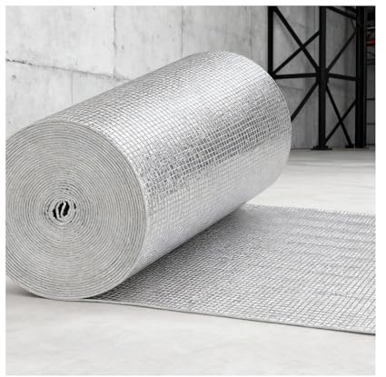 3in1 Reflective Thermal Insulation RollSoundproof Cotton & Bubble Heating Foil for Floor & Van (600cm/236.2in 3cm/1.18in) Energy Efficient Soundproofing Solution