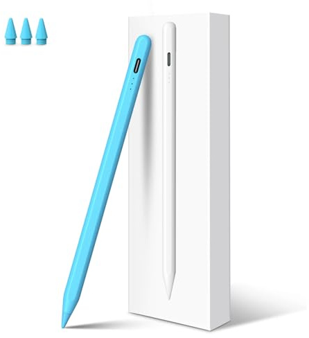 MEKO Stift für Apple iPad 2018–2026, 13-Min.-Schnellladung, Palm Rejection | iPad Pencil mit magnetischer Haftung, Neigungssensor für iPad 6–10/A16, Pro M4 11/12,9, Mini 5–7, Air M2/M3 3–5