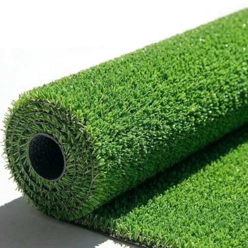Prato Sintetico 15MM, Erba Artificiale Verde 15 Millimetri Calpestabile per Terrazze, Balconi, Giardini, Aree Gioco e Bordi Piscina (1x5 Metri)