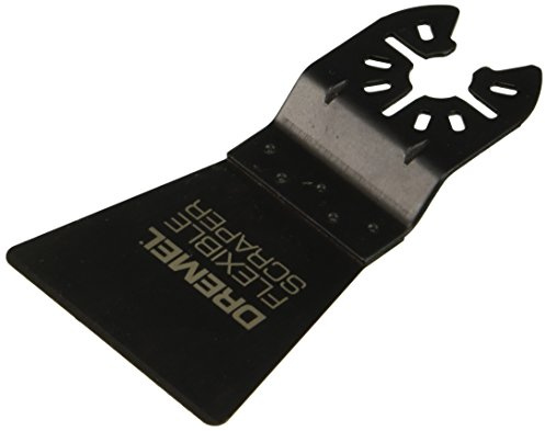 Dremel MM610 Oscillating Tool Flexible Scraper Blade, Ideal for Removal of Soft Materials - Universal Quick-Fit Interface Fits Bosch, Milwaukee, Makita, and Rockwell, Black