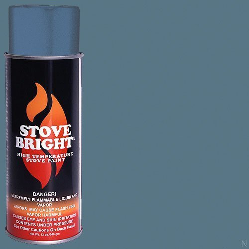 Stove Bright TI-8106 High Temperature Paint, 1200 Degree F Operating Temperature Range, 12 oz Aerosol, Patriot Blue