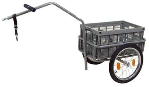 BURI Fahrradanhänger Lastenanhänger Transportanhänger Gepäckwagen Handwagen Klappbox