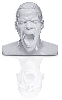 Oehlbach Kopfhörerständer Scream - Handmade, Kunstharz, Weiß - kultiger Oehlbach-Kopf zur Aufbewahrung von Over- und On-Ear-Kopfhörern