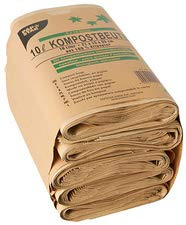 Pappstar - Bolsa de papel para compostaje (5 x 10 bolsas de 10 L, aprox. 21 x 35 cm)