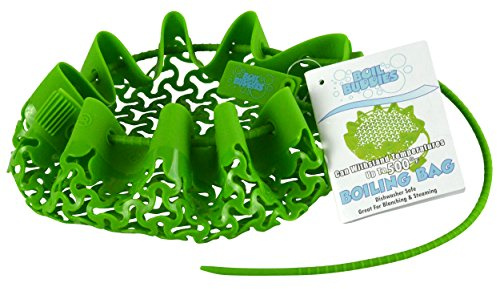 Southern Homewares Silicone Cooking Set Boil Over Spill Guard 10-inch Mesh Boiling Bag Raised Silicone Baking Sheet Green Combo Set (1, One Pack)