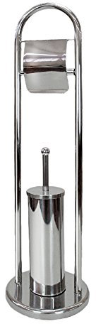 Portarrollos de baño clásico Plateado de Metal Basic - LOLAhome