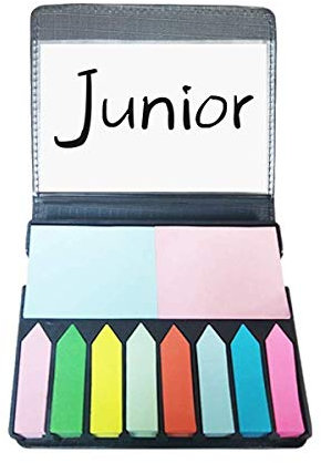 Schwarz Single Words Junior Selbstklebende Notizzettel Farbe Page Marker Box