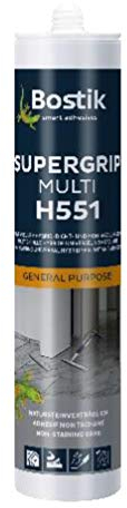 Bostik H920 Supergrip Clear - Cartucho de adhesivo híbrido 1K (300 g) 300 ml