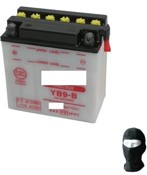 KOMPATIBEL MIT Piaggio Vespa PX (M74200) 150 2011 A 2015 Batterie YB9-B UASA 12V / 9AH BEREITS BEREIT BATTERIEN FÜR Motorrad-Roller SPEZIFISCHE HERVORRAGENDE QUALITÄT