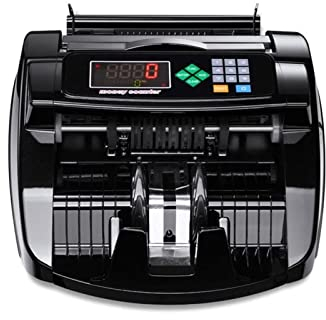 ZXGYFD Business Money Counter, professionelles Cash-Car-Zählgerät, Unterstützung mehrerer Währungen gefälscht, detectormoney, Bill Container