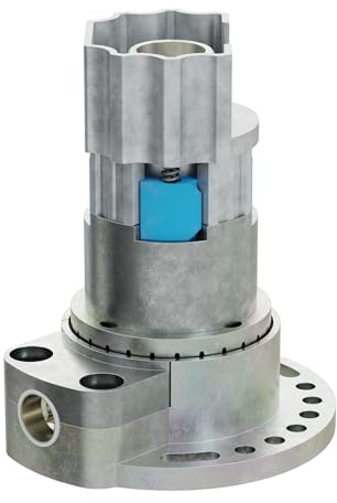 DIWARO. K007 Rolladengetriebe | Untersetzung 2:1 links | Antrieb 6mm Innenvierkant | mit Zapfen | Kurbelgetriebe, Kegelradgetriebe für 40,5 mm Kittelbergerwelle