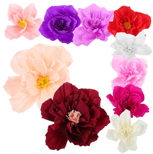 GOOHOCHY Papierblumendekor Für Hochzeit 3D-Handwerk Künstliche Hochzeitsblumen Hochzeitsdekorationen Für Partys