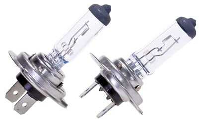 Halogenlampen Set H7 Xenon 12V 55 W, PX26D, Auto Halogen Glühbirne PKW Abblendlicht, Super Weiß