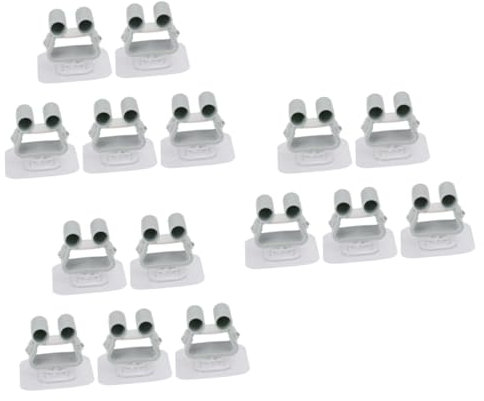 Ciieeo 15pcs Bathroom Storage Rack Mop Holder Punch Cleaning Tools Organizer Mop Clip for Home Easy Install