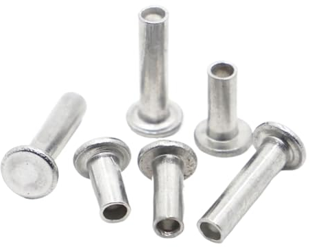 10/20/50 Stück Aluminium-Halbhohlniete mit flachem Trusskopf M2 M2,5 M3 M4 M5 M6 Innensechskantschaft-Halbrohrschrauben GB875 (Size : M4 20pcs, Color : 6mm)