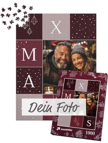 Fotopuzzle 1000 Teile - Puzzle selbst gestalten - Design Weihnachten Xmas - puzzleYOU Puzzle personalisiert mit eigenem Bild erstellen