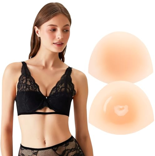 Kiiwah silikon BH inlägg bröstförstärkare, Rosa, L