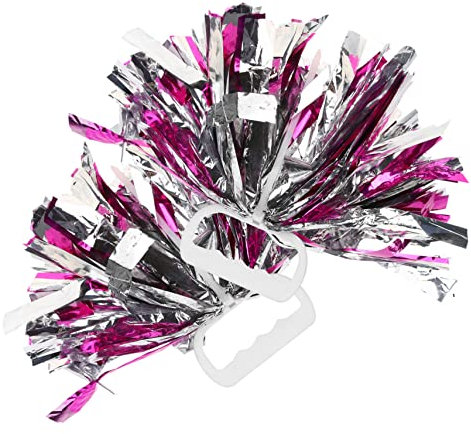 ibasenice 2stücke Handgehaltene Cheerleading-pompons Aus Pe-material Leichte Und Bruchfeste Performance-requisiten Für Sport-events Und Partys Auffällige Farben Für Cheerleading-kostüm-acces